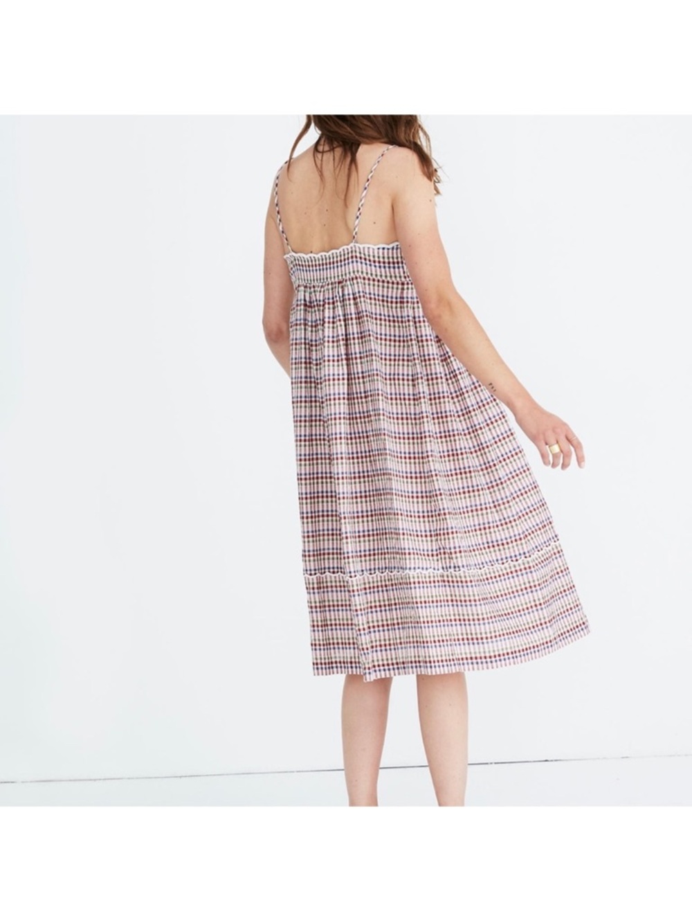Madewell Gingham Sundress with Spaghetti Straps - Picture 8 of 12